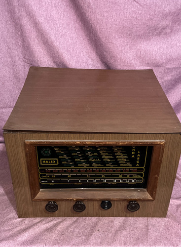 Tocadiscos Y Radio Halex Antiguo Encastrados Cajas De Madera (Usado)