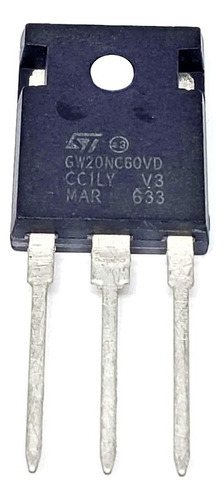 Gw20nc60vd St Gw20n Igbt 600v 60a 200w To247