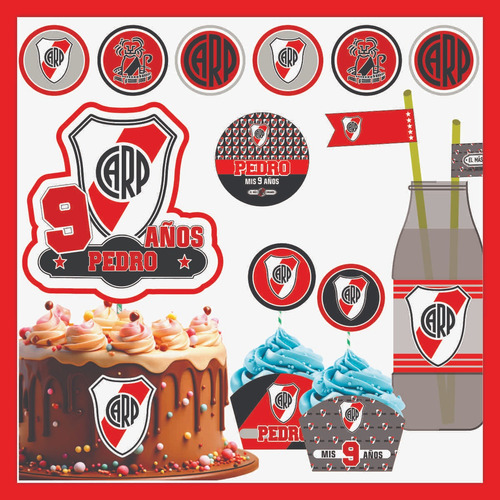 Kit Imprimible River Plate - Pdf Imprimible Personalizado