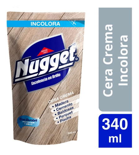 Cera Para Pisos En Crema Doypack 340cc Incolora - Nugget