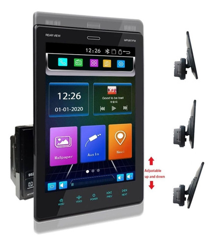 Estéreo Universal 2pin Bluetooth 9520c Auto Pantalla 9.5 .