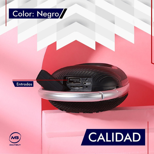 Parlante Inalambrico Bluetooth Radio Estereo Tarjeta Sd Usb