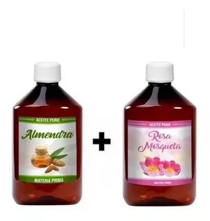 Combo Aceite De Almendra Y Aceite De Rosa Mosqueta De 500ml
