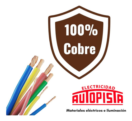 Cable Unipolar 1,5 Mm Imsa X50 X 2 Colores Celeste Y Marron Celeste/marrón
