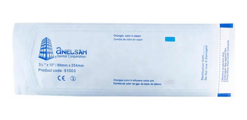 Bolsa Para Esterilizar Anelsam 1/2x10 (200pzas) 8.9x25.4cm
