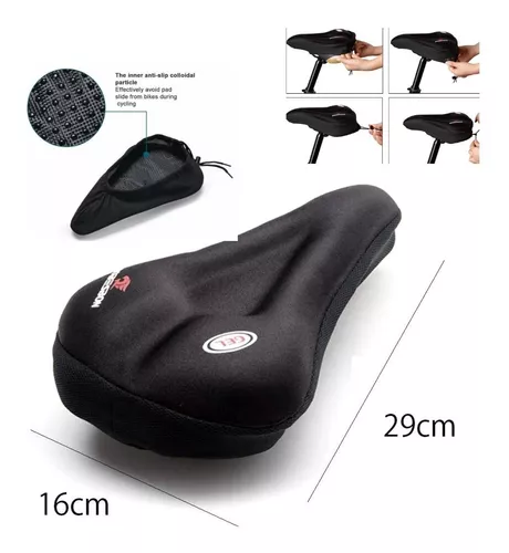 GENERICO Funda Cubre Sillín Asiento Bicicleta Gel Acolchonado/ 262100