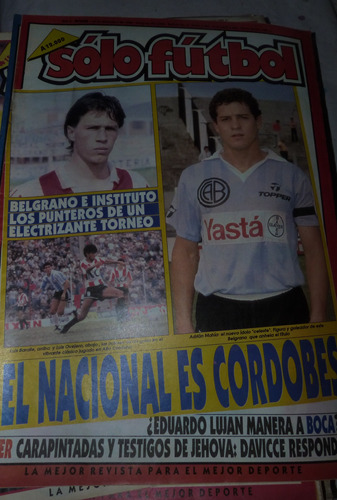 Revista Solo Futbol El Nacional Es Cordobes 1990