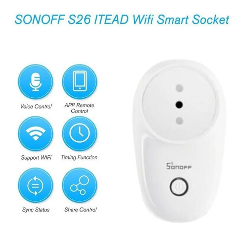Imagen 3 de 5 de Enchufe Inteligente Alexa, Sonoff Wifi G Home 3 En Linea