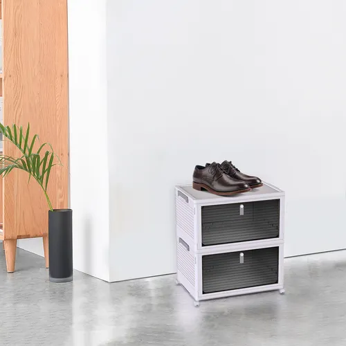 Caja De Almacenamiento W Desktop Con Cajones Pequeños Transp