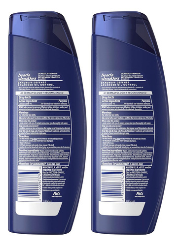 Pacote Duplo De Shampoo Clínico Para Caspa Head & Shoulders,