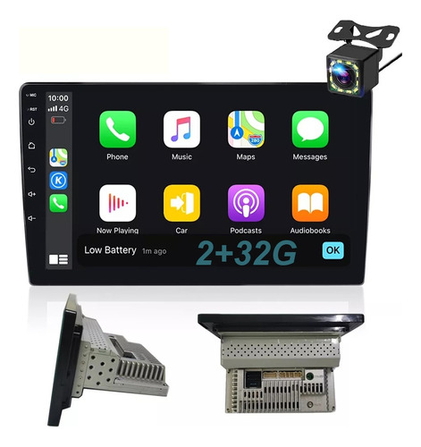 2+32g Estéreo Para Auto 1din Wifi Android 9 Pulgadas Carplay