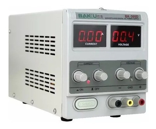 Fuente De Alimentación Variable Baku 305d, 0-32v - 5amp