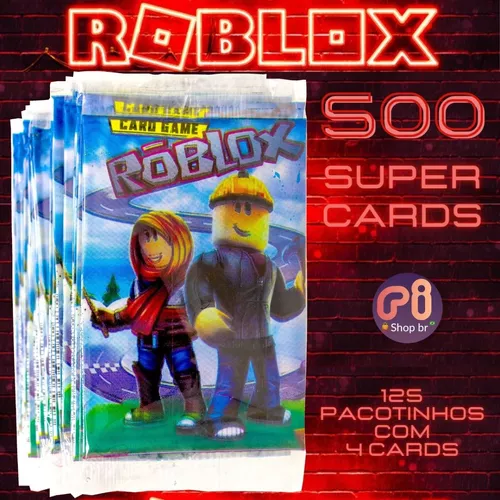 400 Cartinhas Roblox - 100 Pacotinhos Card Rôblox Cards