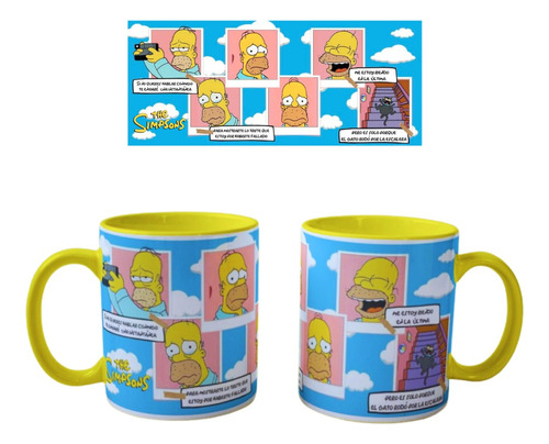 Mugs Tazas De Color De Los Simpsons Homero Personalizado