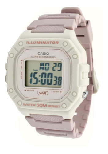 Reloj Casio W-218 Deportivo Unisex Color De La Correa Beige