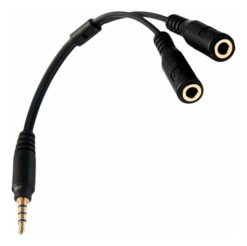 Cable Divisor De Audio Y Microfono 10cm Adaptador 