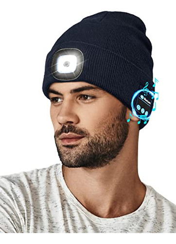 Gorro Bluetooth Con Luz, Usb Recargable, Altavoces Y Micrfon