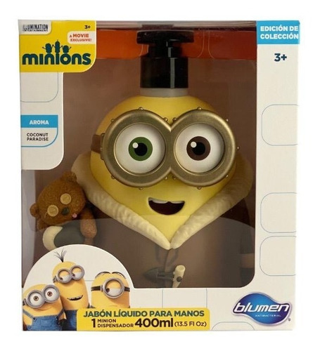 Minions Dispensador Jabón Liquido Para Manos, Oferta 400ml