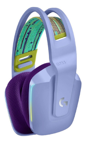 Imagen 2 de 2 de Auricular Gamer Logitech G G733 Inalambrico Color Lila