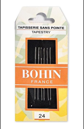 Agujas Para Tapiz Bohin Francia, Tamaños 24