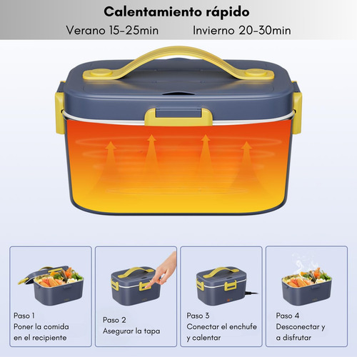 Loncheras Eléctricas Portátil Fiambrera Calentadora Comida