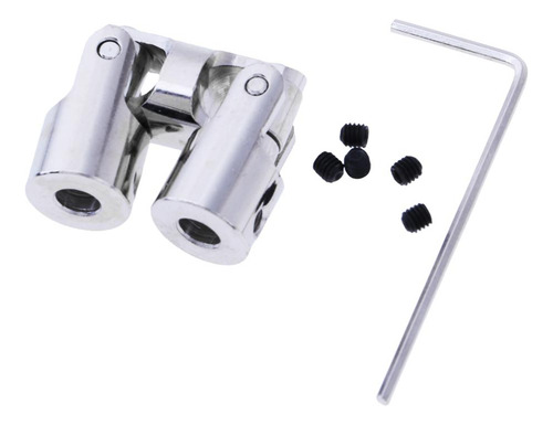 2pc Joint Universal Joint Gimbal Coupling Axle Joint 5-5mm