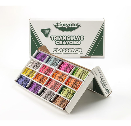 Paquete De Crayones Triangulares Crayola, 16 Colores, Mayo