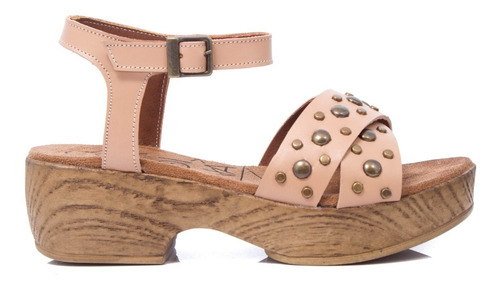 Sandalias Mujer Tachas Comoda Cuero Citadina