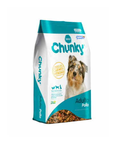 Imagen 1 de 1 de Alimento Chunky para perro adulto todos los tamaños sabor pollo en bolsa de 9kg