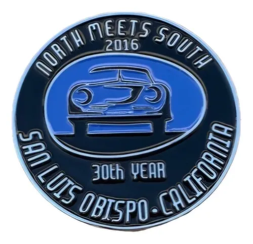 Porsche, Emblema Porsche Badge North Meets South 30 Year | Frete grátis