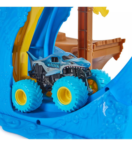 Monster Jam Vehículo Metálico Megalon 1:64 Set Acrobacias