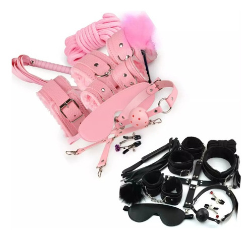 Kit 10 Piezas Bdsm Bondage Fetish Sadomasoquismo Pareja