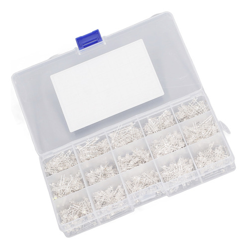 Diodo De Luz Led Transparente De 3 Mm, 750 Unidades, Rojo, A