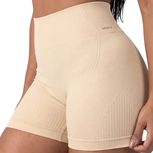 Short Academia Feminino Poliamida Selene Zero Transparência Marfim Short Fitness Short Esportivo Short Legging Short Selene Short Poliamida Shortinho G Short Zero Transparência