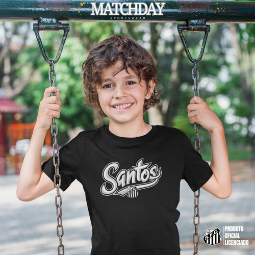 Camiseta Santos Fc Infantil Matchday Crianças Algodão Curta