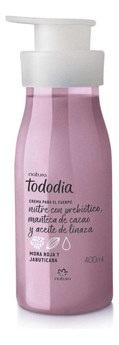 Natura Tododia Crema Nutritiva Cuerpo Mora Roja Y Jauticaba 