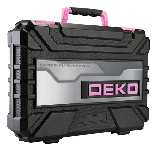 Juego De Herramientas Combinadas Deko (98 Piezas) Color Rosa