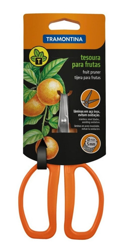 Imagem 2 de 8 de Tesoura Bonsai Frutas Profissional Inox - Tramontina