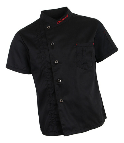 Chamarra De Chef De Manga Corta Uniforme De Cocinero De