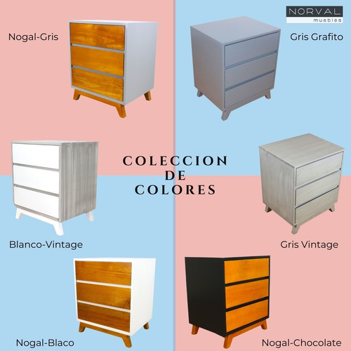 Imagen 2 de 10 de Juego De Buro De Madera Para Cama Noruega Choco Blanco 2 Pzs