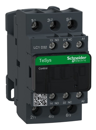 Imagen 1 de 2 de Contactor Schneider Electric Lc1d32f7 De 32a Bobina 110v
