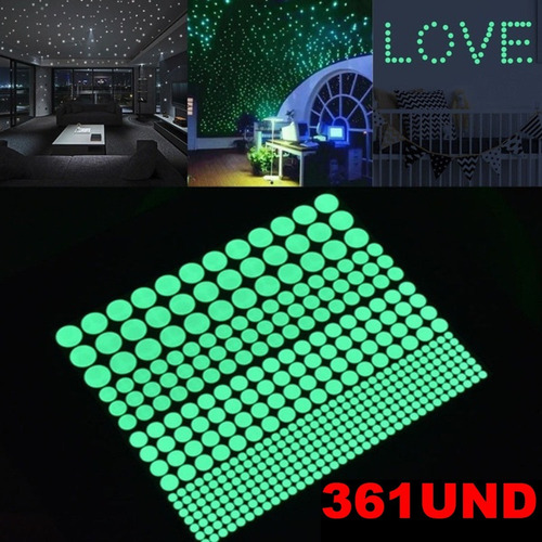 Decoración Para Dormitorio Pegatinas Fluorescente Estrellas