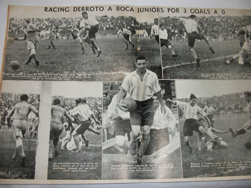 Racing Campeon Torneo De Honor Beccar Varela 1932 Vs. Boca (Usado)