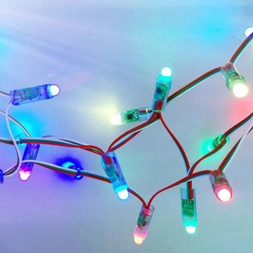 Imagen 5 de 6 de Dc 5v 50pcs Ws2811 Rgb A Todo Color 12 Mm Píxeles Luz Digita