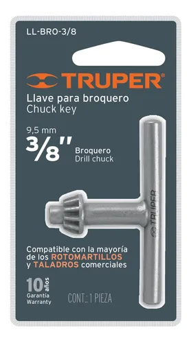 Llave Para Mandril De 3/8'' Con Acabado Cromado Anti-oxido