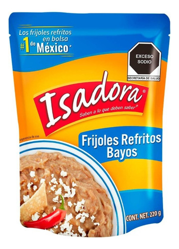 22 Pza Frijoles Refritos Isadora Bayos 220 G