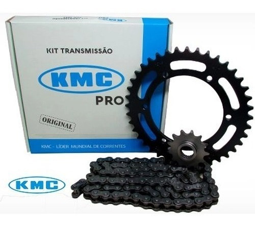 Kit Relação Completa Biz125 Biz 125 Kmc Aço 1045 S/ Retentor