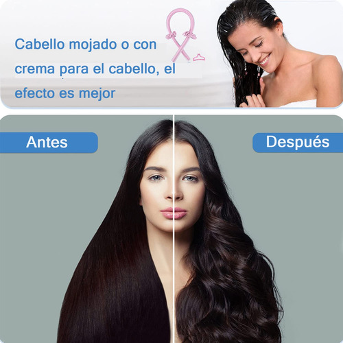 Rizos Sin Calor Cabello Largo, Rizador De Cabello Sin Calor