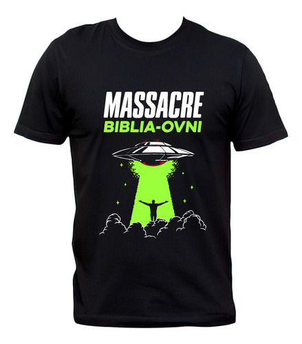 Remera Negra Massacre Biblia Ovni Rock Nacional