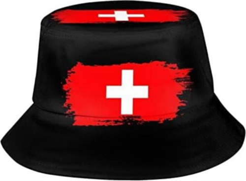 Sombreros Lindos Del Cubo Bandera Suiza Moda Suiza Gorra Sol